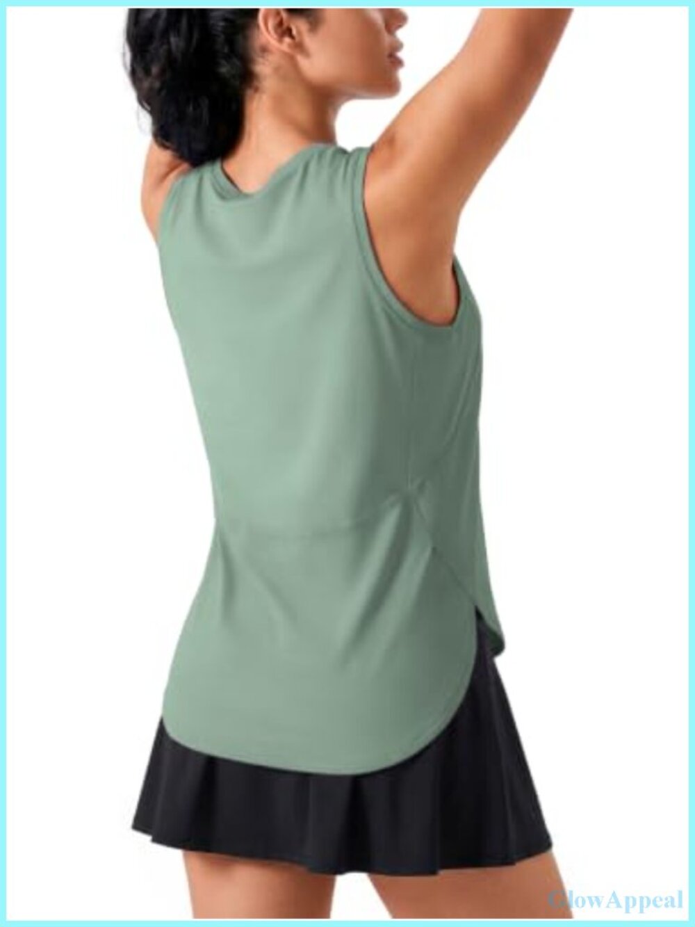 Ice Silk Workout Tank Top UPF 50+ 4-Way Stretch Moisture-Wicking Sleeveless